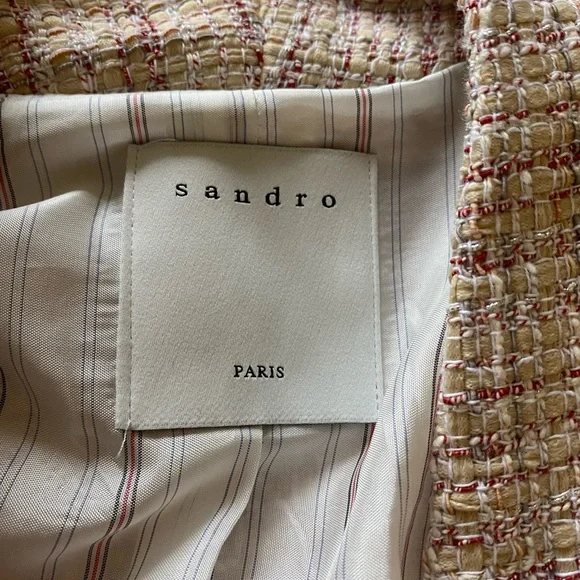 Sandro tweed jacket size 34 - Picture 2 of 5